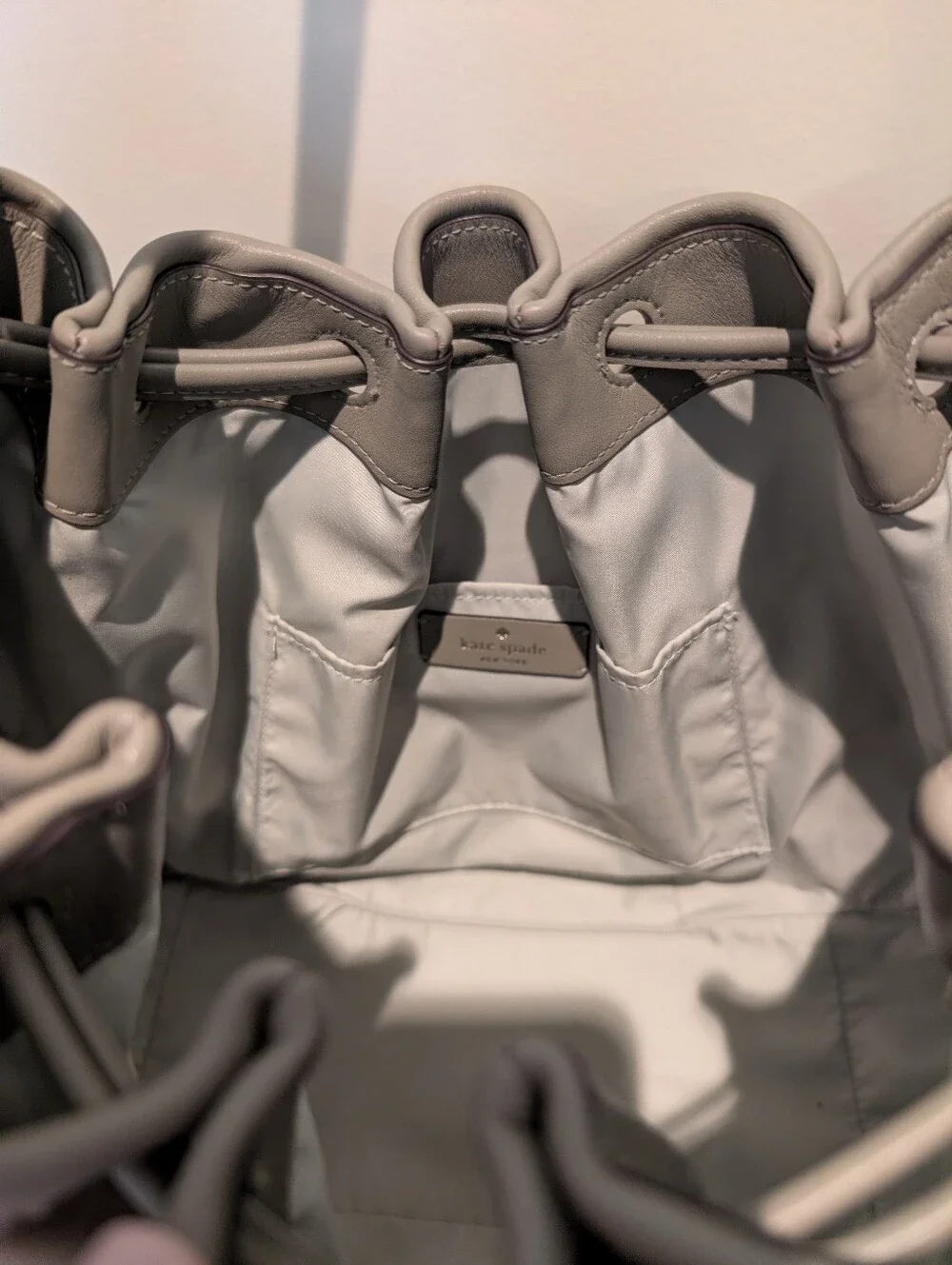 Kate Spade Pinch Shoulder Bag in Oyster Shell